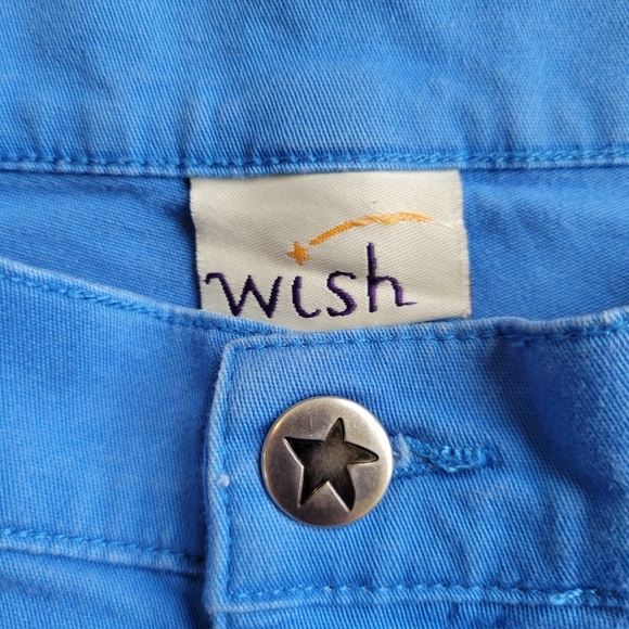 Electric Blue Capri Jeans Straight Leg Cropped 7 - Picture 7 of 8